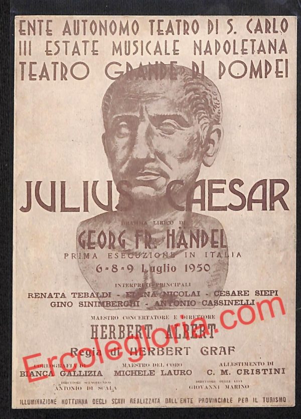 ah3374 - CARTOLINE D'EPOCA - Napoli Citta - Julius Caesar