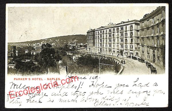 ah3376 - CARTOLINE D'EPOCA - Napoli Citta - Parker's Hotel