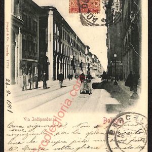 ae2525 - CARTOLINA  D'EPOCA - Bologna Città - Via Indipendenza