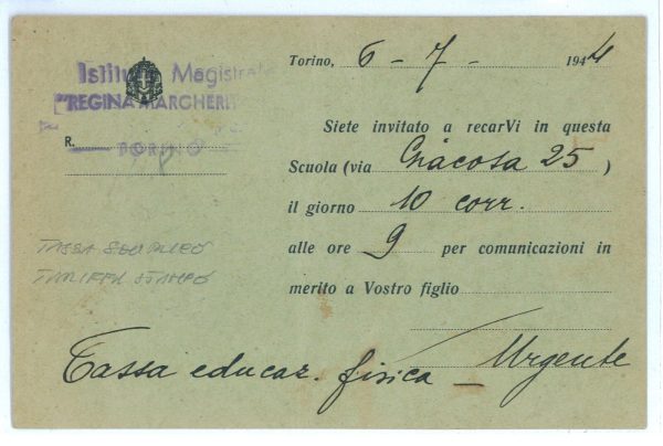 P2457 - ITALIA RSI , ST 61 ISOLATO, USATO COME SEGNATASSE 7.8.1944 - immagine 2