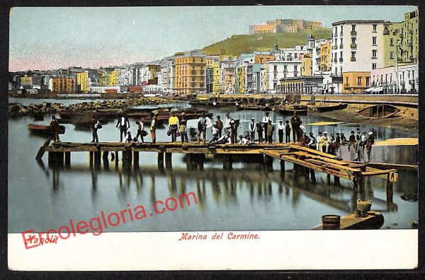 ah3380 - CARTOLINE D'EPOCA - Napoli Citta - Marina del Carmine