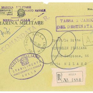 P4261 - ITALIA , IMPRESSIONANTE RETRO CON 25 !!!!! SGNATASSE DI L100 + 1 DI L50