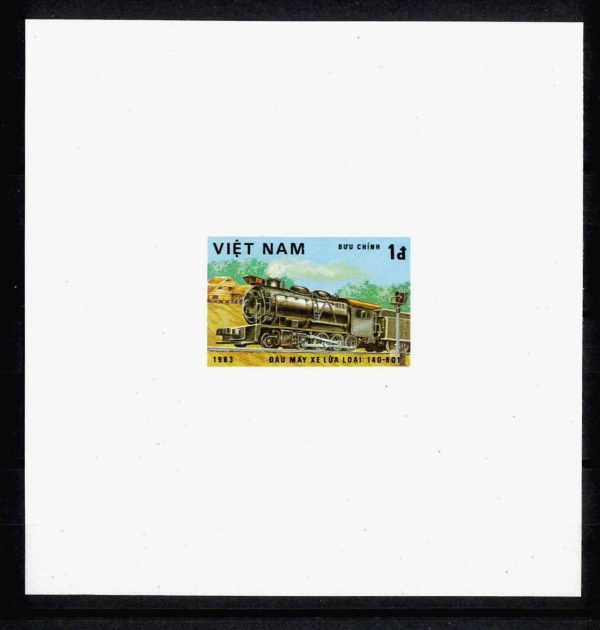 P3139 - VIET NAM. YVERT. 387/93 7 DE LUXE PROOFS , TRAINS - immagine 2