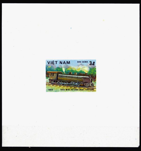 P3139 - VIET NAM. YVERT. 387/93 7 DE LUXE PROOFS , TRAINS - immagine 3