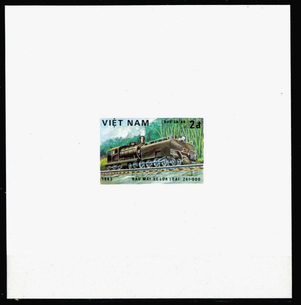 P3139 - VIET NAM. YVERT. 387/93 7 DE LUXE PROOFS , TRAINS - immagine 4