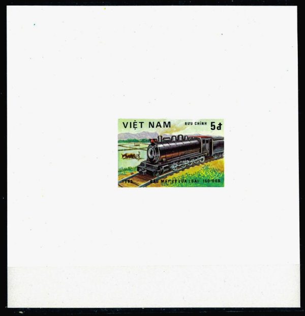 P3139 - VIET NAM. YVERT. 387/93 7 DE LUXE PROOFS , TRAINS - immagine 5