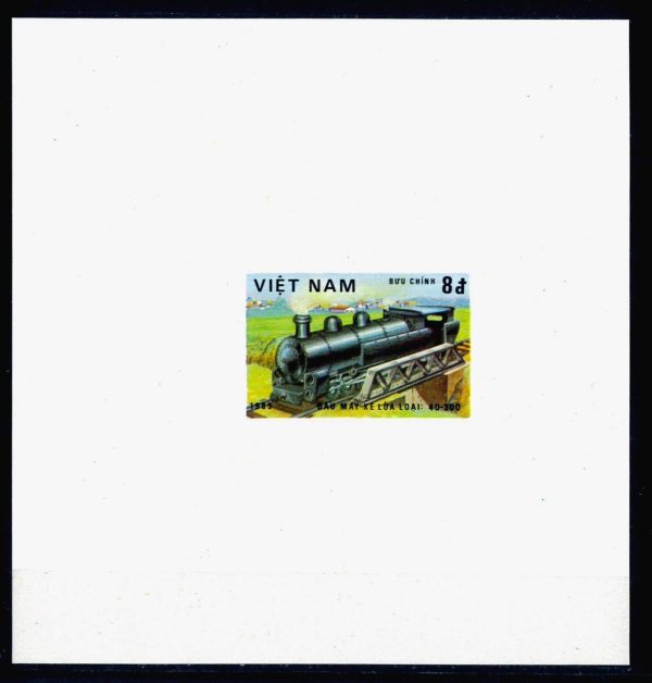 P3139 - VIET NAM. YVERT. 387/93 7 DE LUXE PROOFS , TRAINS - immagine 6