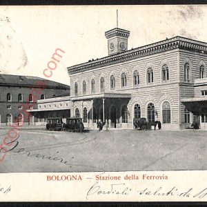 ae2531 - CARTOLINA  D'EPOCA - Bologna Città - Stazione della Ferrovia  1904