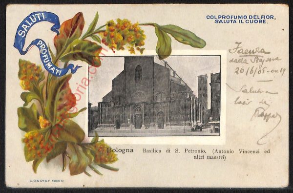 ae2536 - CARTOLINA  D'EPOCA - Bologna Città - Basilica di S. Petronio