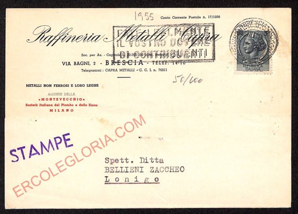 ae4160 - CARTOLINA  D'EPOCA- Brescia Città