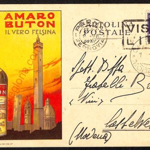 ae2608 - CARTOLINA  D'EPOCA - Bologna Città - Amaro BUTON