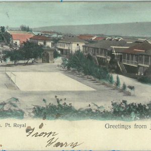 68844 -  JAMAICA -  VINTAGE POSTCARD: FOOTBALL PITCH , GARRISON -  Port Royal