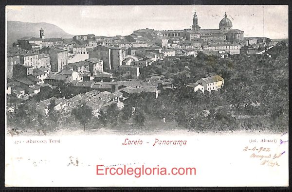 ad9777 - CARTOLINA  D'EPOCA - Ancona Provincia - Loreto  1902