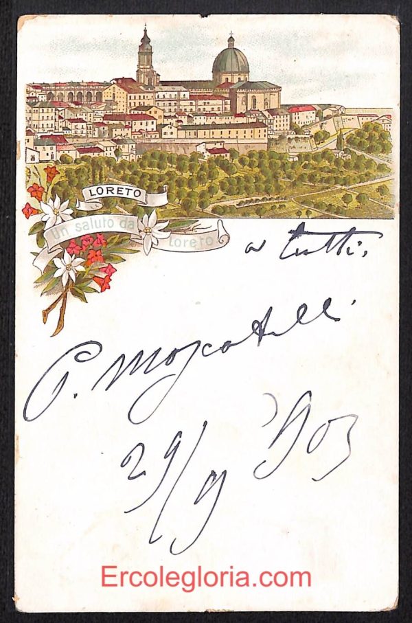 ad9780 - CARTOLINA  D'EPOCA - Ancona Provincia - Loreto  1903