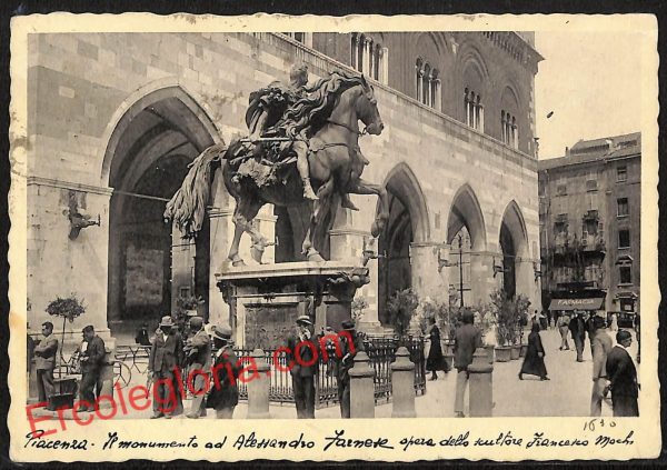 ah7401 - CARTOLINA D'EPOCA - Piacenza Città - Monumento ad Alessandro Farnese