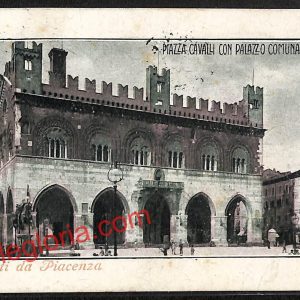 ah7406 - CARTOLINA D'EPOCA - Piacenza Città - Piazza Cavalli
