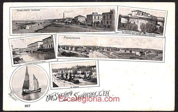 ad9836 - CARTOLINA  D'EPOCA - Ancona Provincia - Sinigaglia  1910