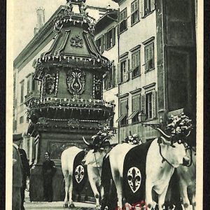 ae6391 - CARTOLINA D'EPOCA -  Firenze Città - Il Carro del Sabato Santo