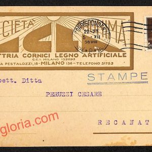 ag9070 - CARTOLINA D'EPOCA - Milano Città - Società  I.C.L.A.