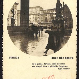 ae6393 - CARTOLINA D'EPOCA -  Firenze Città - Piazza della Signoria