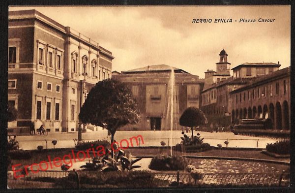 ah9677 - CARTOLINA D'EPOCA - Reggio Emilia Città - Piazza Cavour