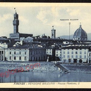 ae6396 - CARTOLINA D'EPOCA -  Firenze Città - Pensione Balestri