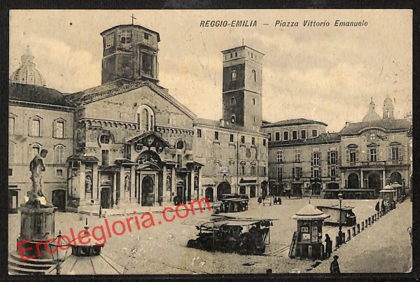 ah9678 - CARTOLINA D'EPOCA - Reggio Emilia Città - Piazza Vittorio Emanuele