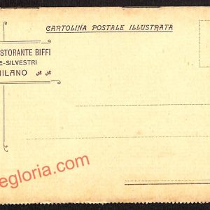 ag9081 - CARTOLINA D'EPOCA - Milano - Caffè Ristorante Biffi E. De - Silvestri
