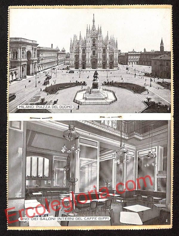 ag9081 - CARTOLINA D'EPOCA - Milano - Caffè Ristorante Biffi E. De - Silvestri - immagine 2