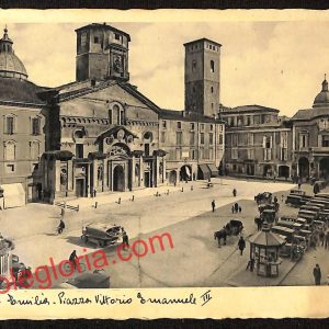 ah9681 - CARTOLINA D'EPOCA - Reggio Emilia Città - Piazza Vittorio Emanuele