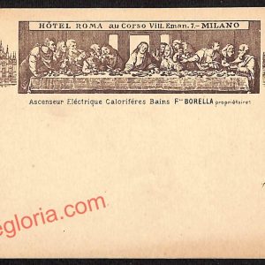 ag9085 - CARTOLINA D'EPOCA - Milano Città - Hotel Roma