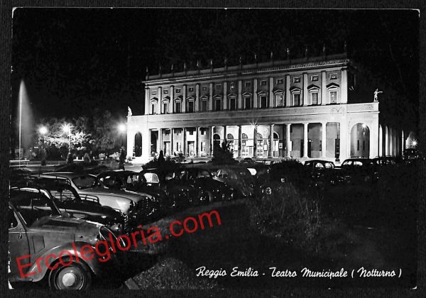 ah9683 - CARTOLINA D'EPOCA - Reggio Emilia Città - Teatro Municipale