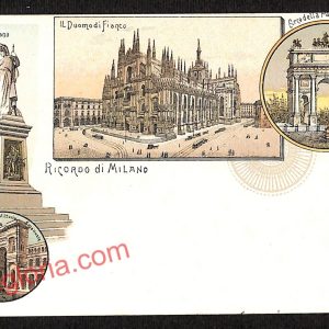 ag9087 - CARTOLINA D'EPOCA - Milano Città - Piazza del Duomo