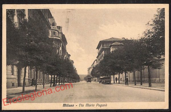 ag9090 - CARTOLINA D'EPOCA - Milano Città - Via Mario Pagano