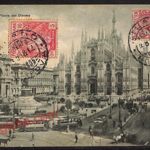 ag9092 - CARTOLINA D'EPOCA - Milano Città - Piazza del Duomo