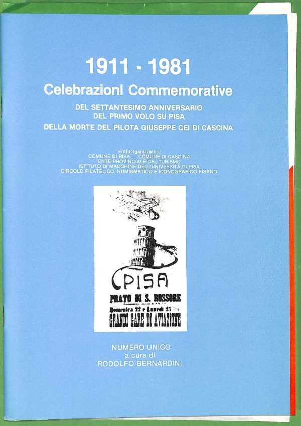 ZA1746 -  Libretto pubblicitario D'epoca - Commemorazione primo volo su PISA '81 - immagine 2