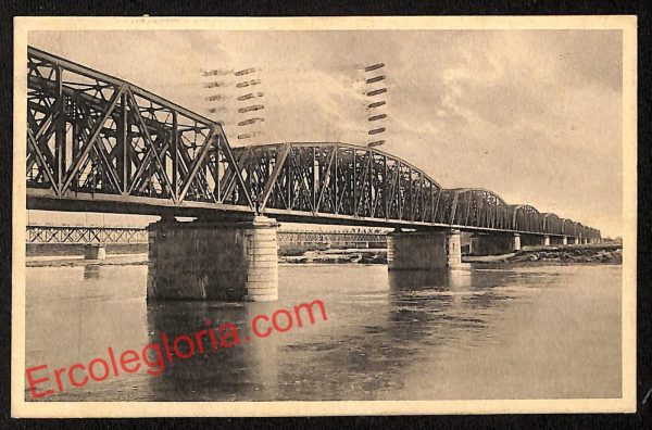 ah7412 - CARTOLINA D'EPOCA - Piacenza Città - Ponte Ferroviario sul Po
