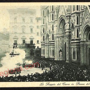 ae6405 - CARTOLINA D'EPOCA -  Firenze  Città - Il Carro del Sabato Santo