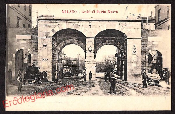 ag9102 - CARTOLINA D'EPOCA - Milano Città - Archi di Porta Nuova
