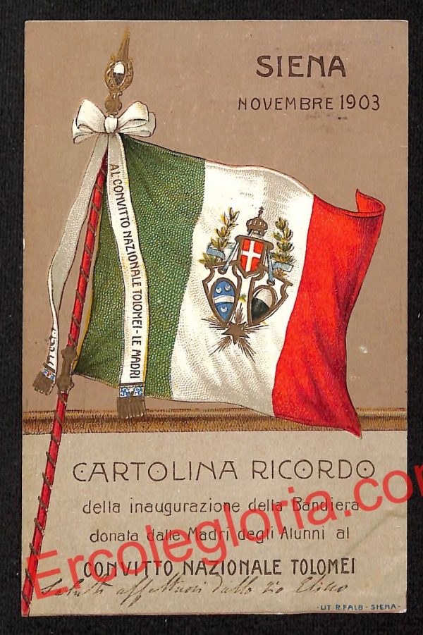 ai5496 - CARTOLINA D'EPOCA - Siena Città - Convitto Nazionale Tolomei