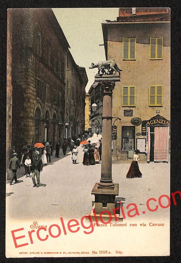 ai5498 - CARTOLINA D'EPOCA - Siena Città - Piazza Tolomei