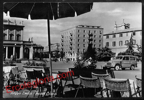 ah9697 - CARTOLINA D'EPOCA - Reggio Emilia Città - Piazza Cavour