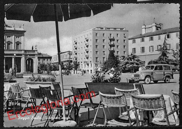 ah9698 - CARTOLINA D'EPOCA - Reggio Emilia Città - Piazza Cavour
