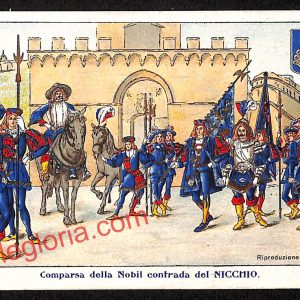 ai5499 - CARTOLINA D'EPOCA - Siena - Comparsa della Nobil Contrada del Nicchio