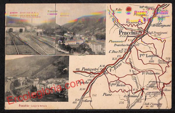ah8704 - CARTOLINA D'EPOCA - Pistoia Provincia - Pracchia