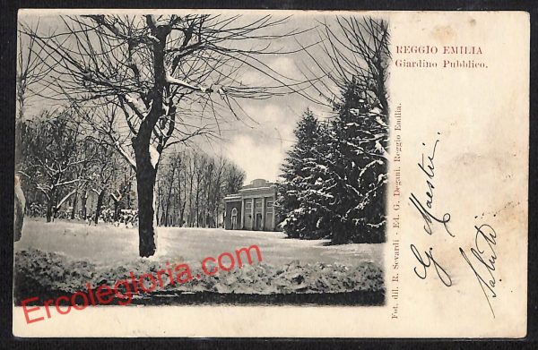 ah9708 - CARTOLINA D'EPOCA - Reggio Emilia Città - Giardino Pubblico