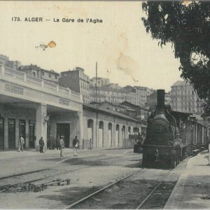 80100 - ALGERIA  Algérie -  Carte postal VINTAGE POSTCARD -  ALGER  train L'AGHA