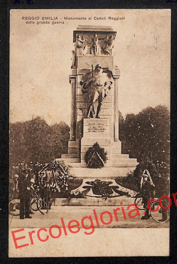 ah9714 - CARTOLINA D'EPOCA - Reggio Emilia Città - Monumento ai Caduti Reggiani