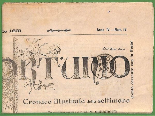 ZA1757 - GIORNALE D'epoca - Giugno 1891   FORTUNIO Cronaca Illustrata  NAPOLI