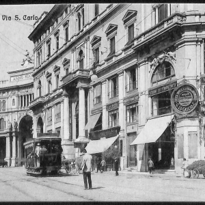 ab8111 - CARTOLINA  D'EPOCA - Napoli  Città - Via S. Carlo